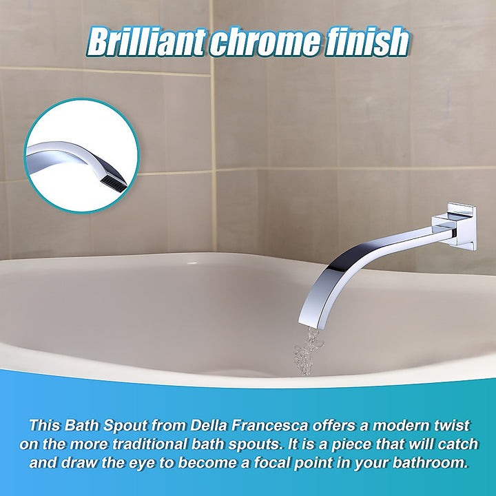 180mm Bath Spout Polished Chrome Finish