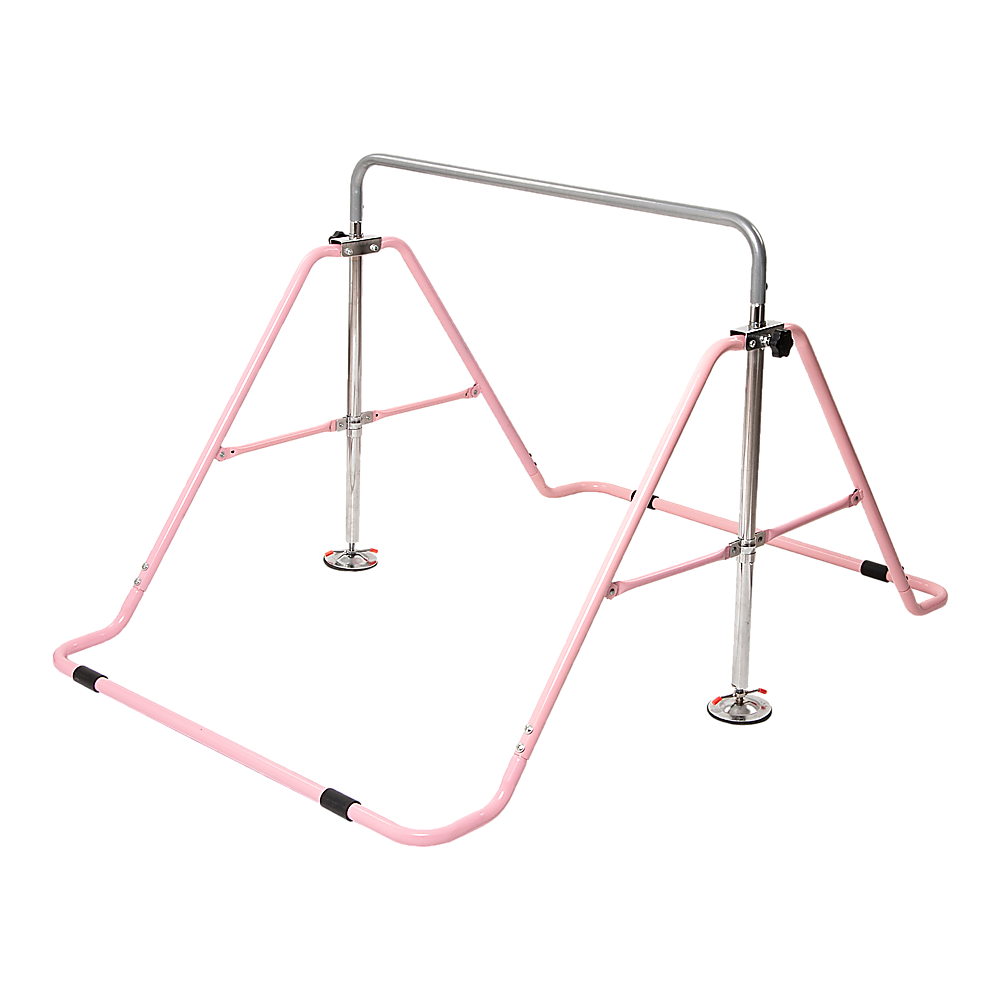 Kids Gymnastics Bars Training Horizontal Bar Monkey Kip Bar Pink