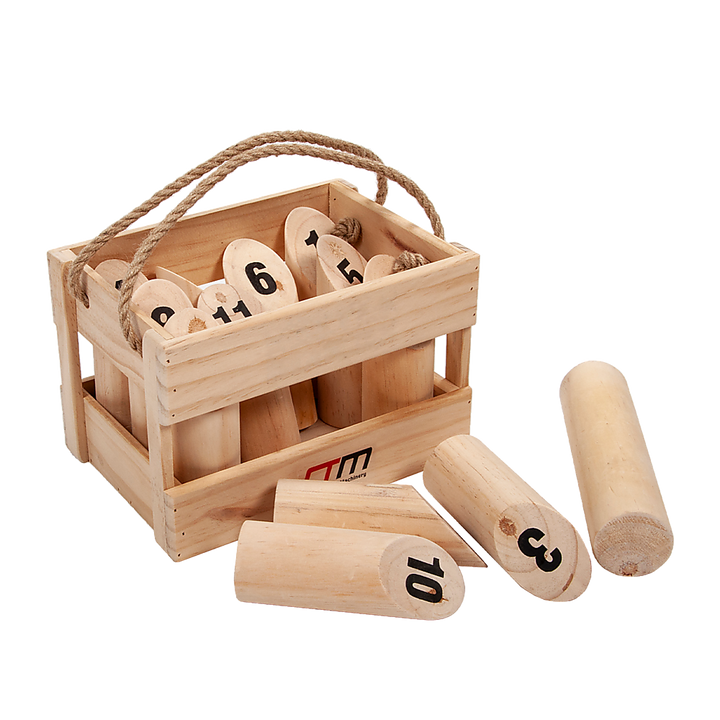 Number Toss Wooden Set Outdoor Games with Carry Case