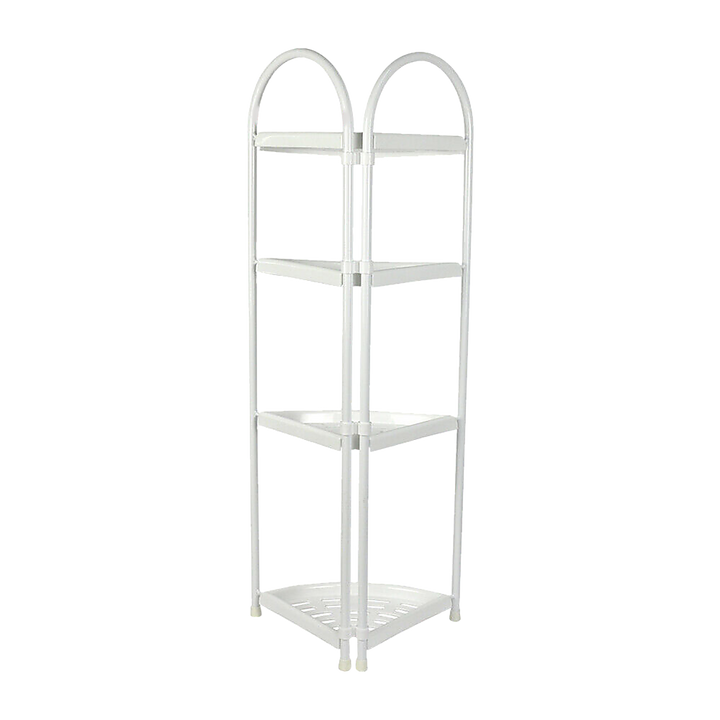 Shower Corner Shelf White Caddy Bathroom Shelves Organiser Bath Storage Rack 4