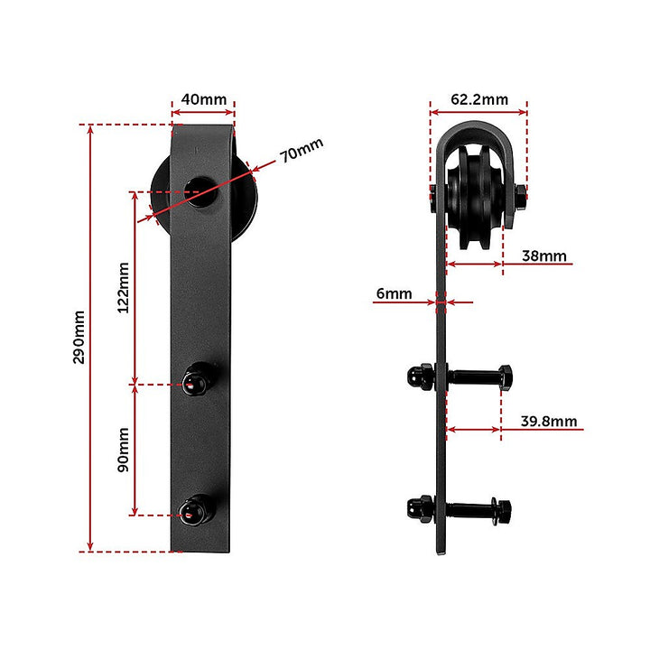 3.6m Sliding Barn Door Hardware