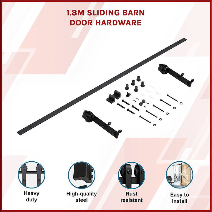 1.8m Sliding Barn Door Hardware