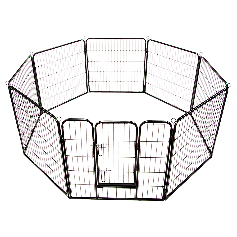 8 Panel Heavy Duty Pet Dog Playpen Puppy Exercise Fence Enclosure Cage