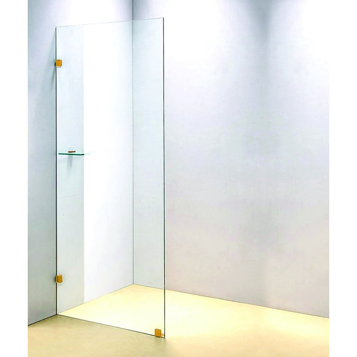 700 x 2000mm Frameless 10mm Safety Glass Shower Screen