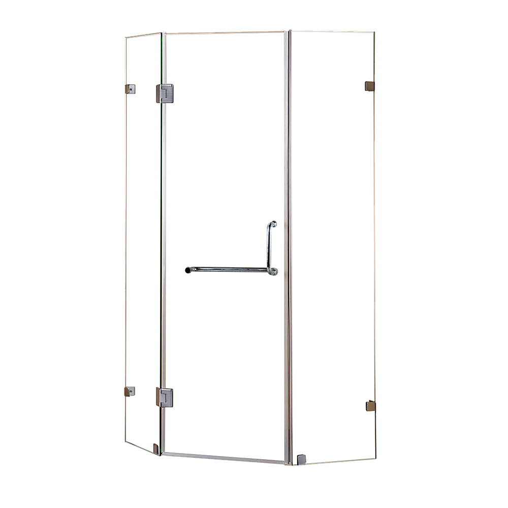 900 x 900mm Frameless 10mm Glass Shower Screen By Della Francesca