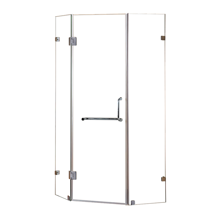 900 x 900mm Frameless 10mm Glass Shower Screen By Della Francesca