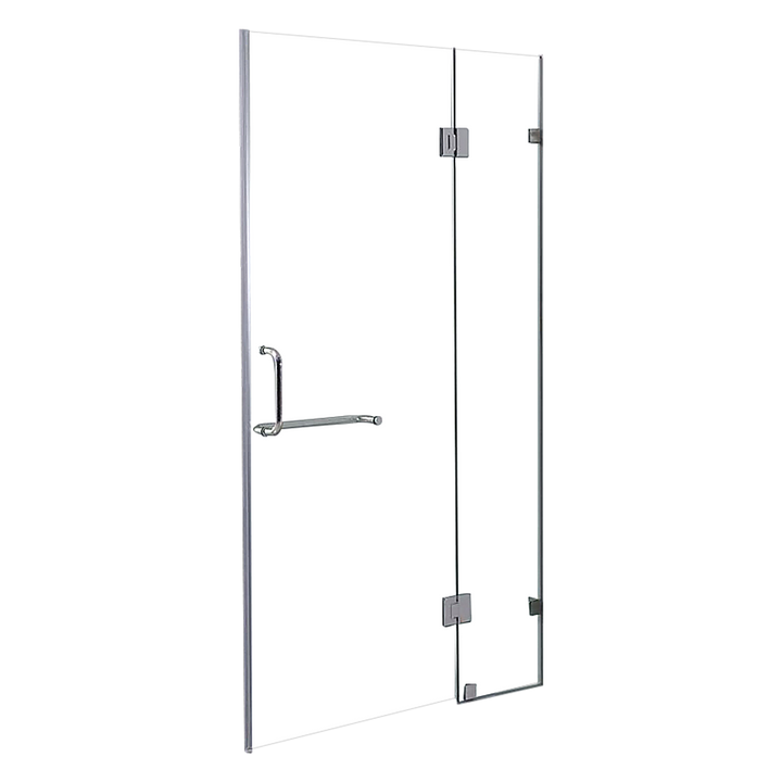 90 x 200cm Wall to Wall Frameless Shower Screen 10mm Glass By Della Francesca