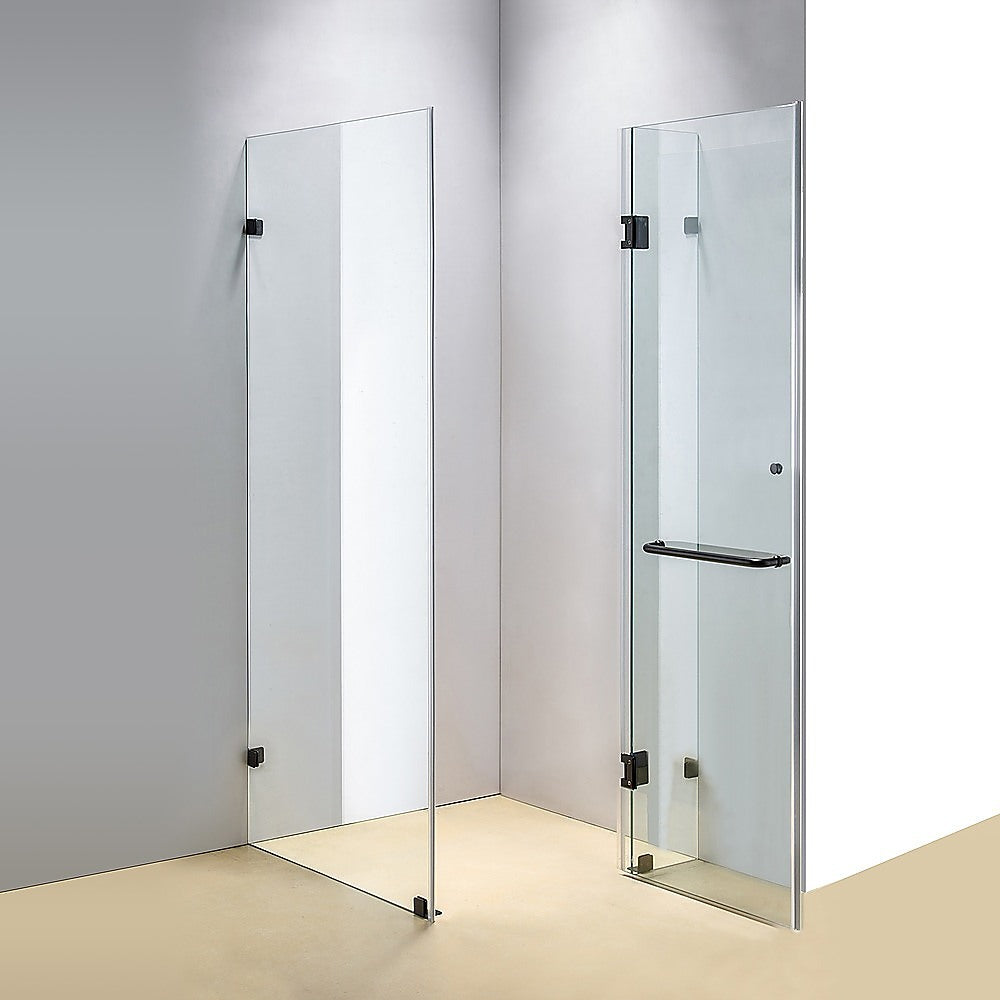 900 x 800mm Frameless 10mm Glass Shower Screen By Della Francesca