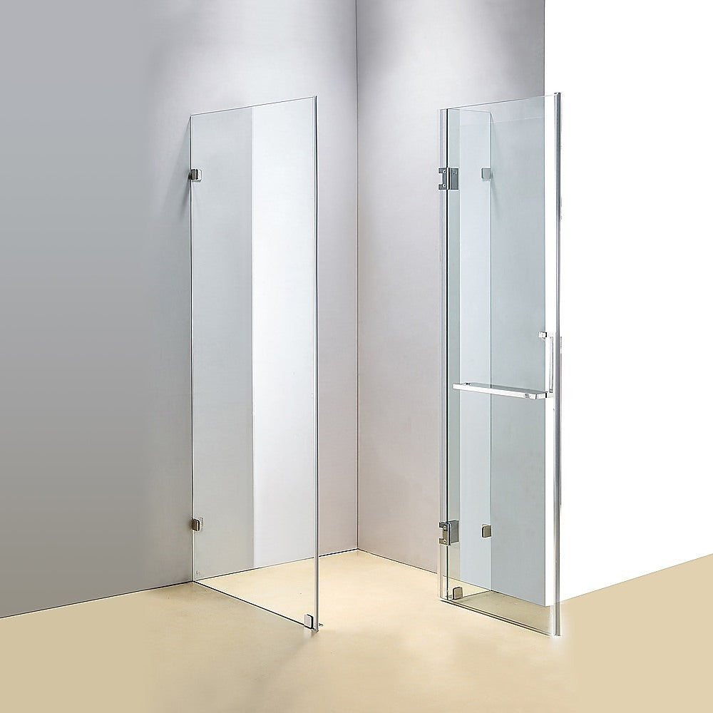 1100 x 700mm Frameless 10mm Glass Shower Screen By Della Francesca