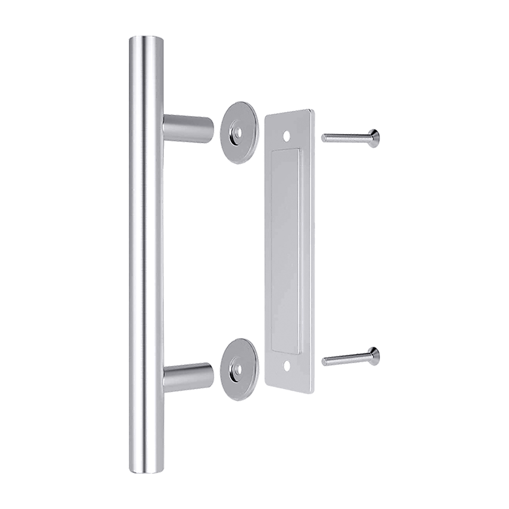 12" Barn Door Handle Sliding Flush Pull Wood Door Gate Hardware Stainless Steel