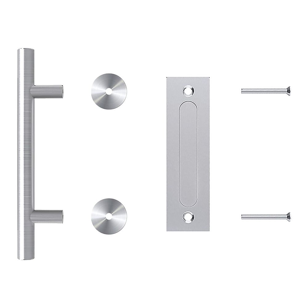 12" Barn Door Handle Sliding Flush Pull Wood Door Gate Hardware Stainless Steel