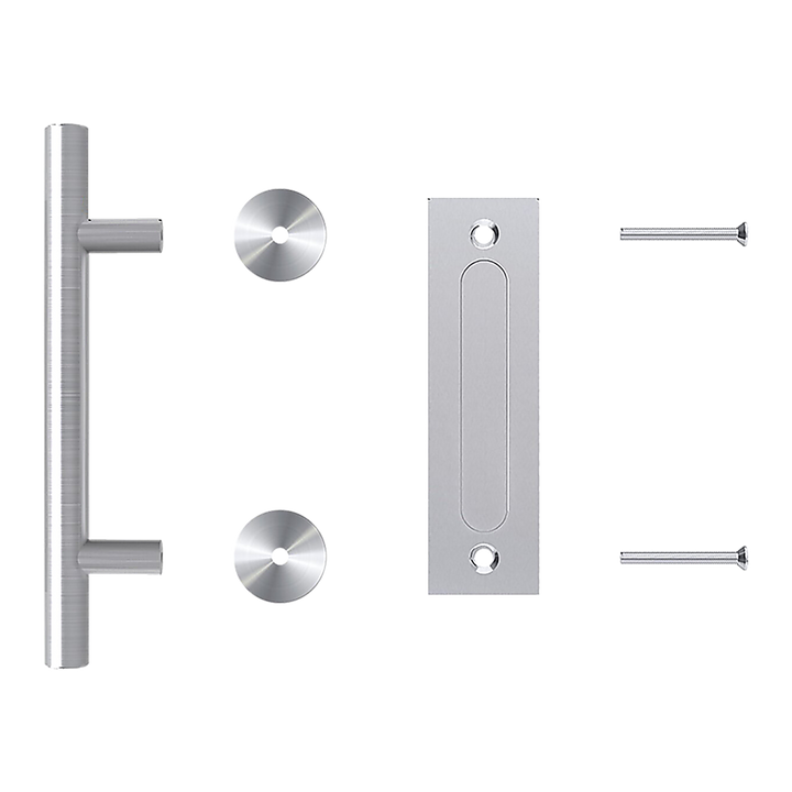 12" Barn Door Handle Sliding Flush Pull Wood Door Gate Hardware Stainless Steel