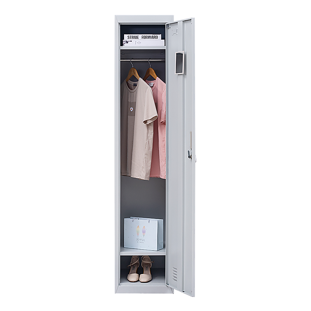 One-Door Office Gym Shed Clothing Locker Cabinet