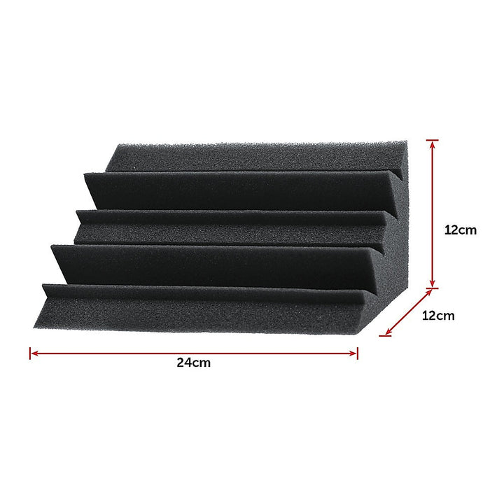 20pcs Studio Acoustic Foam Corner Bass Trap Sound Absorption Treatment Proofing