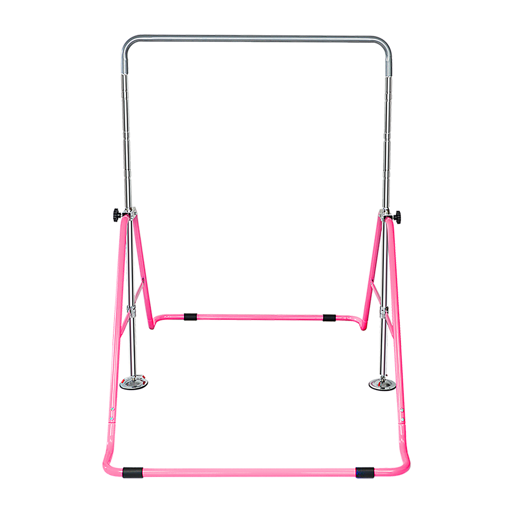 Kids Gymnastics Bars Training Horizontal Bar Monkey Kip Bar Pink