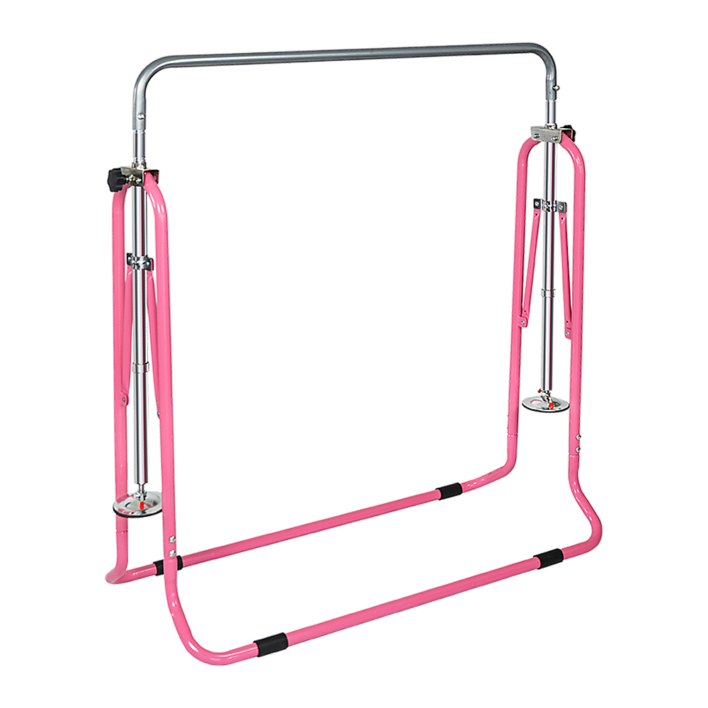 Kids Gymnastics Bars Training Horizontal Bar Monkey Kip Bar Pink