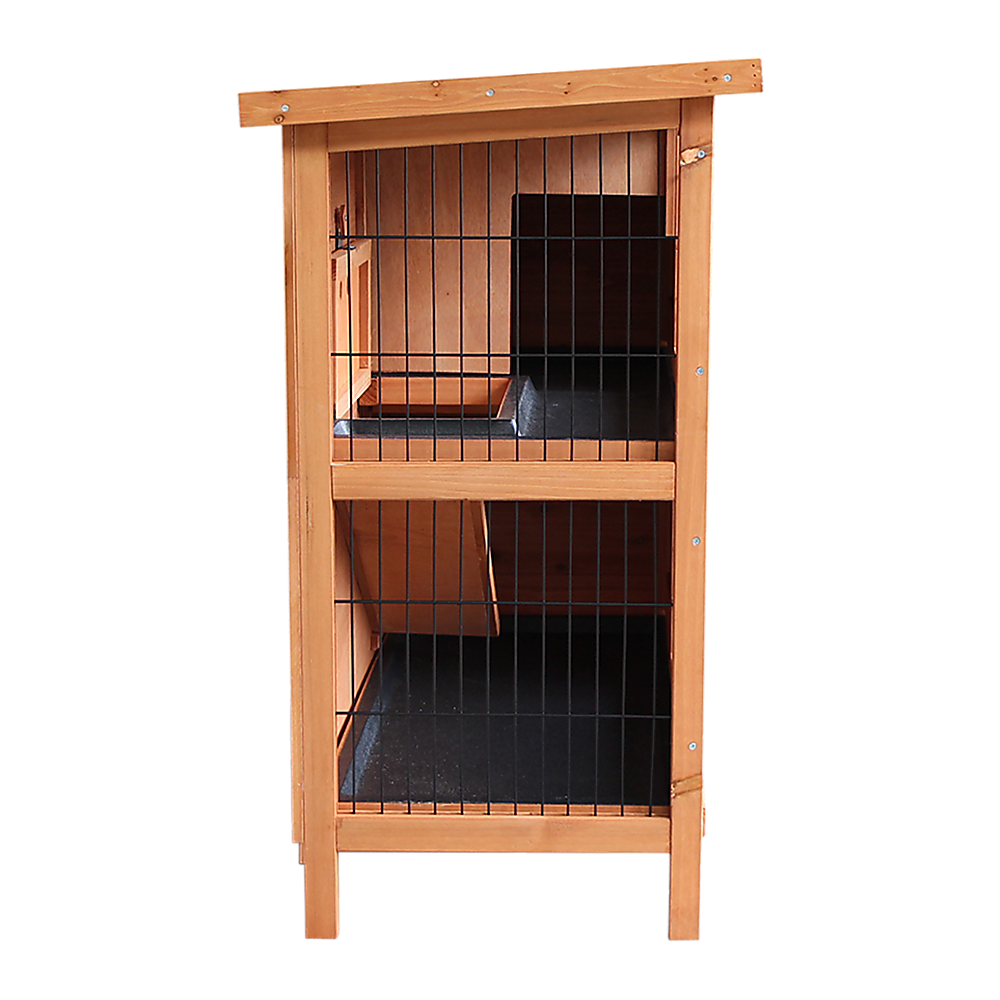 Large Rabbit Hutch with BASE Chicken Coop 2 Storey Guinea Pig Pet Cage House