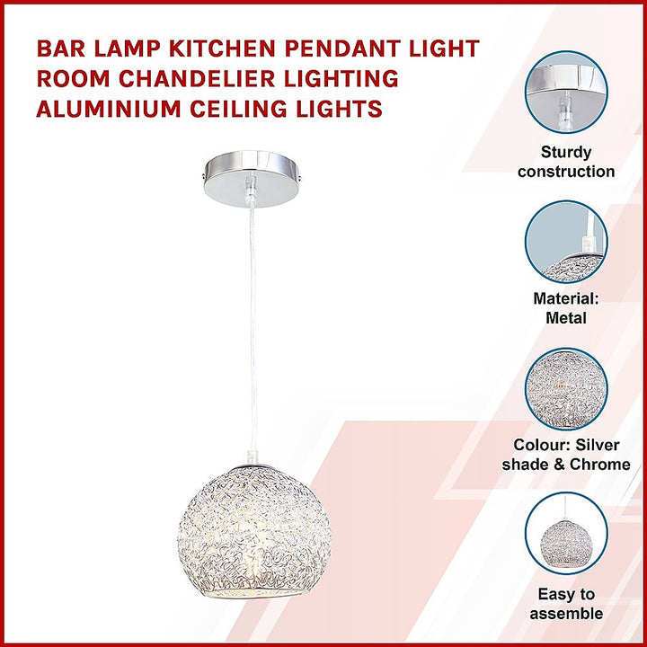 Bar Lamp Kitchen Pendant Light Room Chandelier Lighting Aluminium Ceiling Lights