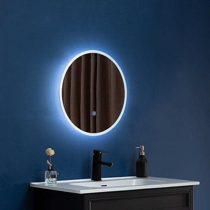 90cm LED Wall Mirror Bathroom Mirrors Light Decor Round