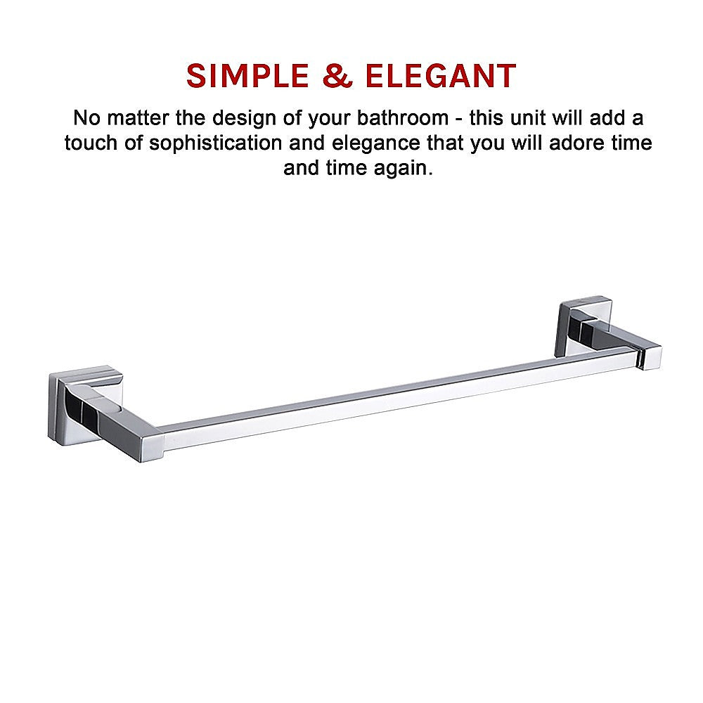 Classic Chrome Towel Bar Rail Bathroom