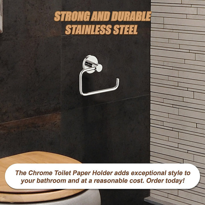 Classic Chrome Toilet Paper Holder Bathroom