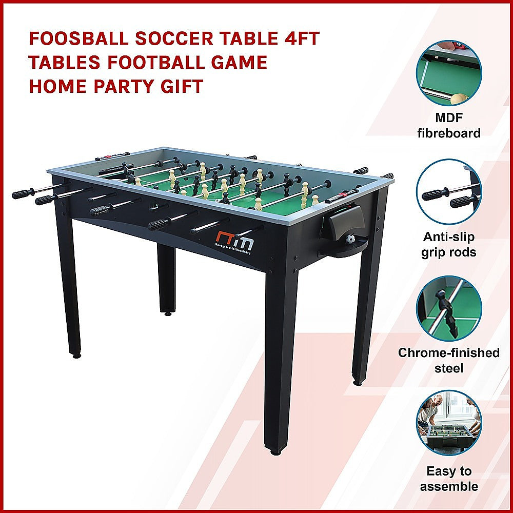 Foosball Soccer Table 4FT Tables Football Game Home Party Gift