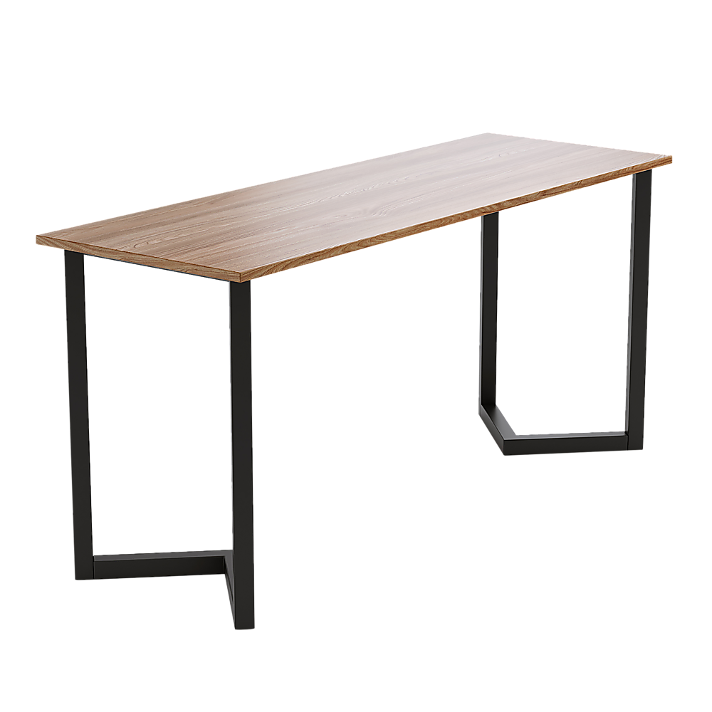 V Shaped Table Bench Desk Legs Retro Industrial Design Fully Welded - Black