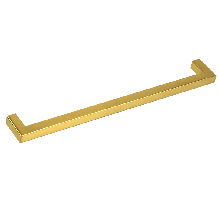 15x Brushed Brass Drawer Pulls Kitchen Cabinet Handles - Gold Finish 256mm