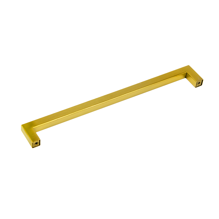 15x Brushed Brass Drawer Pulls Kitchen Cabinet Handles - Gold Finish 256mm