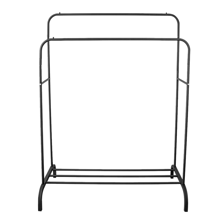 Heavy Metal Double Clothes Rail Hanging Rack Garment Display Stand Storage Shelf