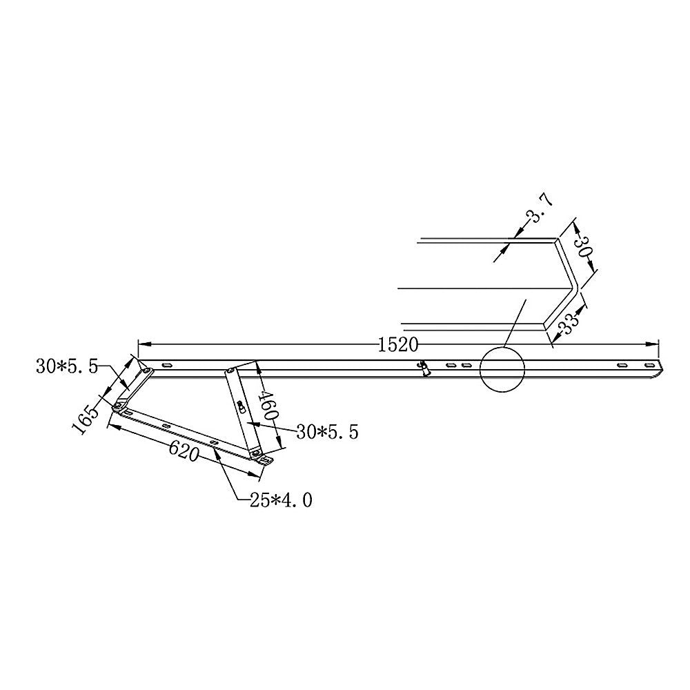 60" Bed Lift Hydraulic Mechanisms Kits For Space Saving Bed or Sofa Bed