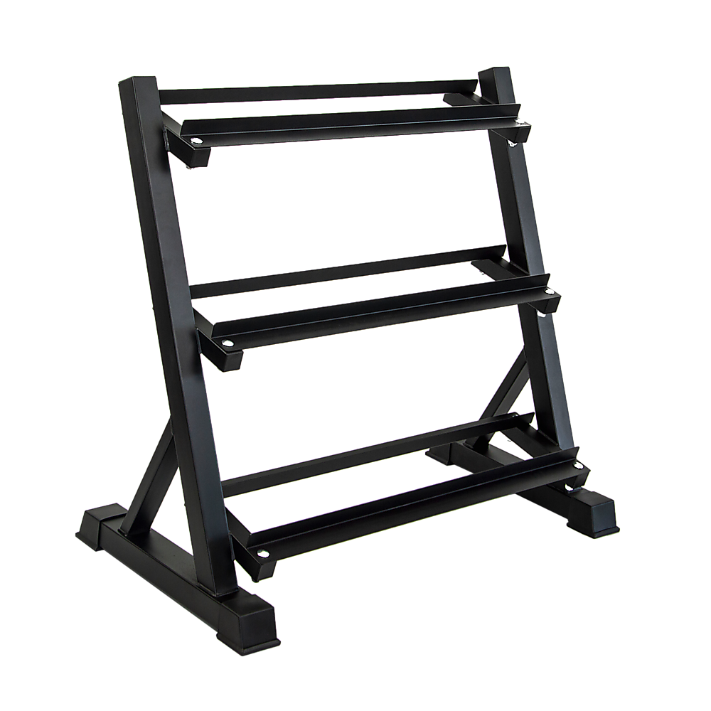 Dumbbell Rack Storage Stand Hex Weight Heavy Duty 3 Tier Wide Home Gym Fitness