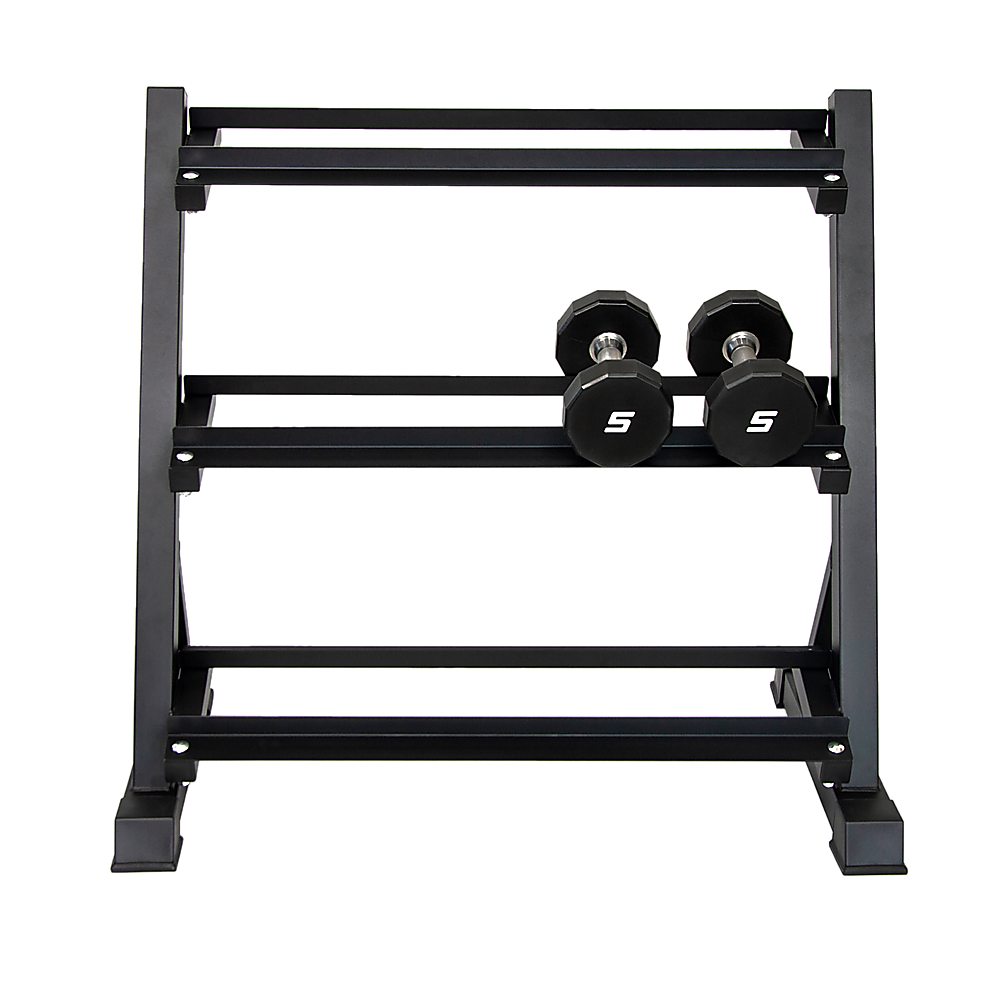 Dumbbell Rack Storage Stand Hex Weight Heavy Duty 3 Tier Wide Home Gym Fitness