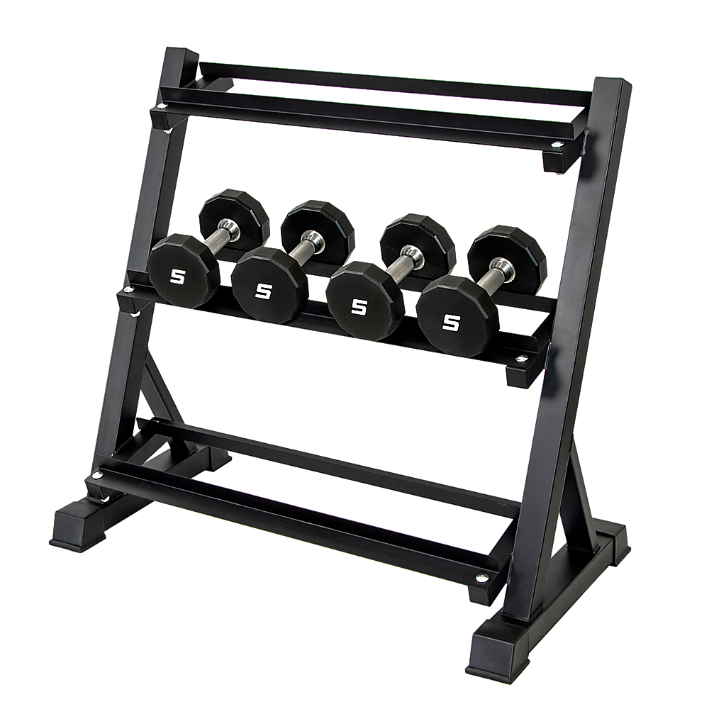 Dumbbell Rack Storage Stand Hex Weight Heavy Duty 3 Tier Wide Home Gym Fitness