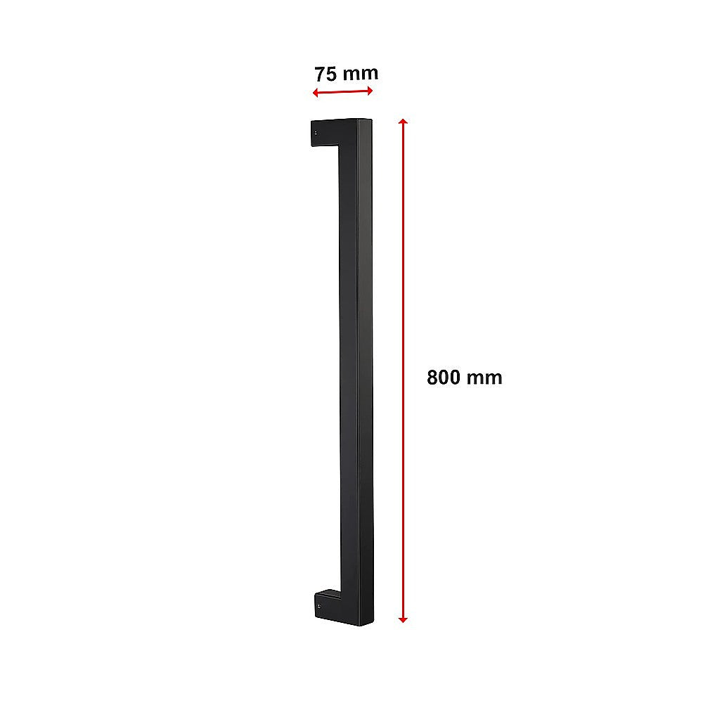 Entrance Door Pull Handle Matte Black 800mm