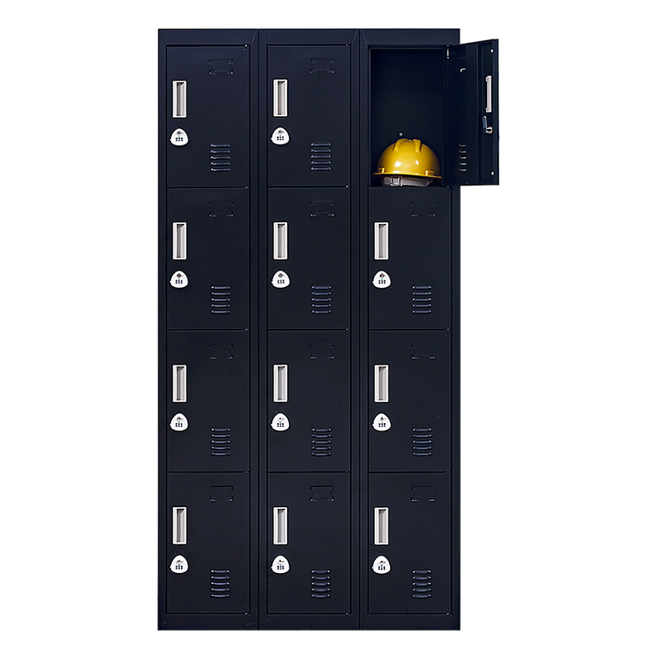 12-Door Locker for Office Gym Shed School Home Storage - 3-Digit Combination Lock