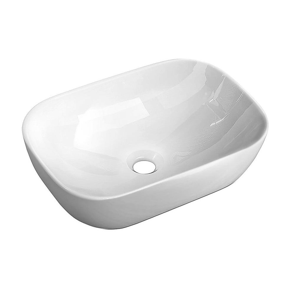 Ceramic Bathroom Basin Vanity Sink Oval Above Counter Top Mount Bowl