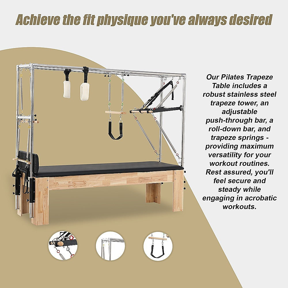 Pilates Trapeze Table Home Gym Train Equipment Machine