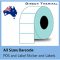 All Sizes Premium Quality Barcode POS, Label, Sticker, Price tag, Direct Thermal