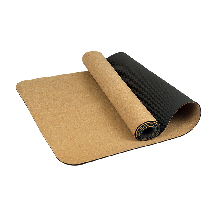 Cork TPE Yoga Mat Sports Exercise Fitness Gym Pilates