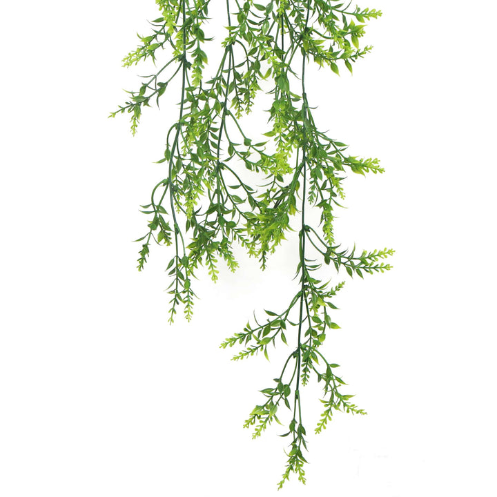 Artificial Dense Hanging Evergreen Plant (Two-Tone) UV Resistant 80cm