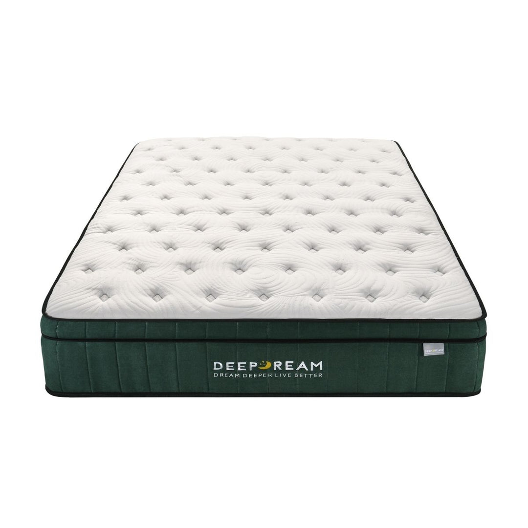 Green Tea Cool Gel Memory Foam Mattress 36cm 5 Zone Queen