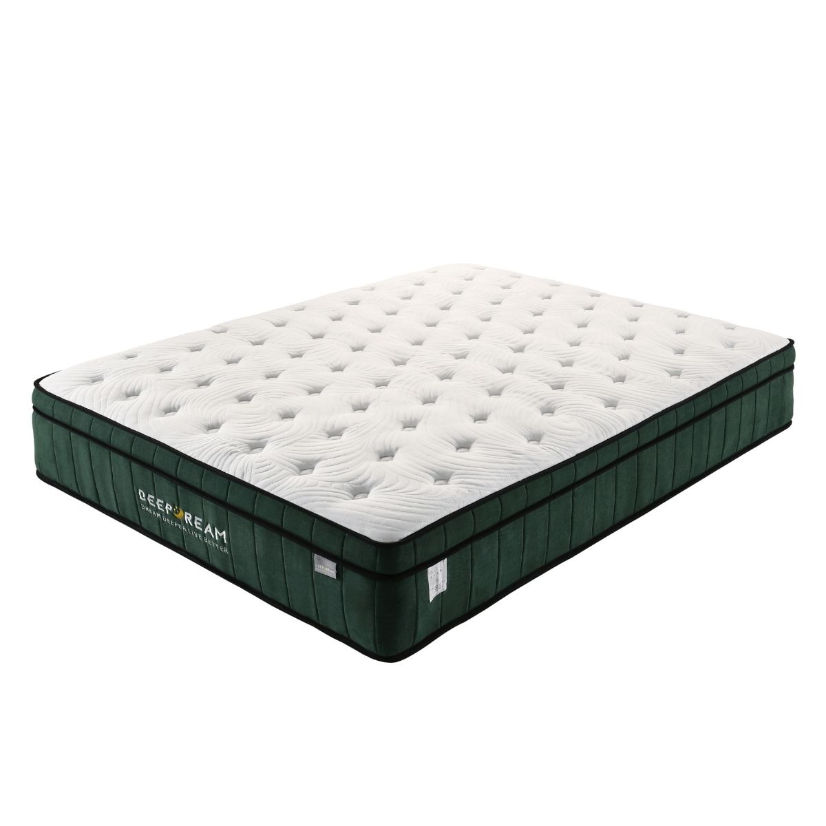 Green Tea Cool Gel Memory Foam Mattress 36cm 5 Zone Queen