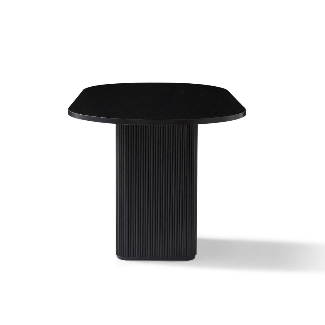 Tate 6 Seater Black Column Dining Table