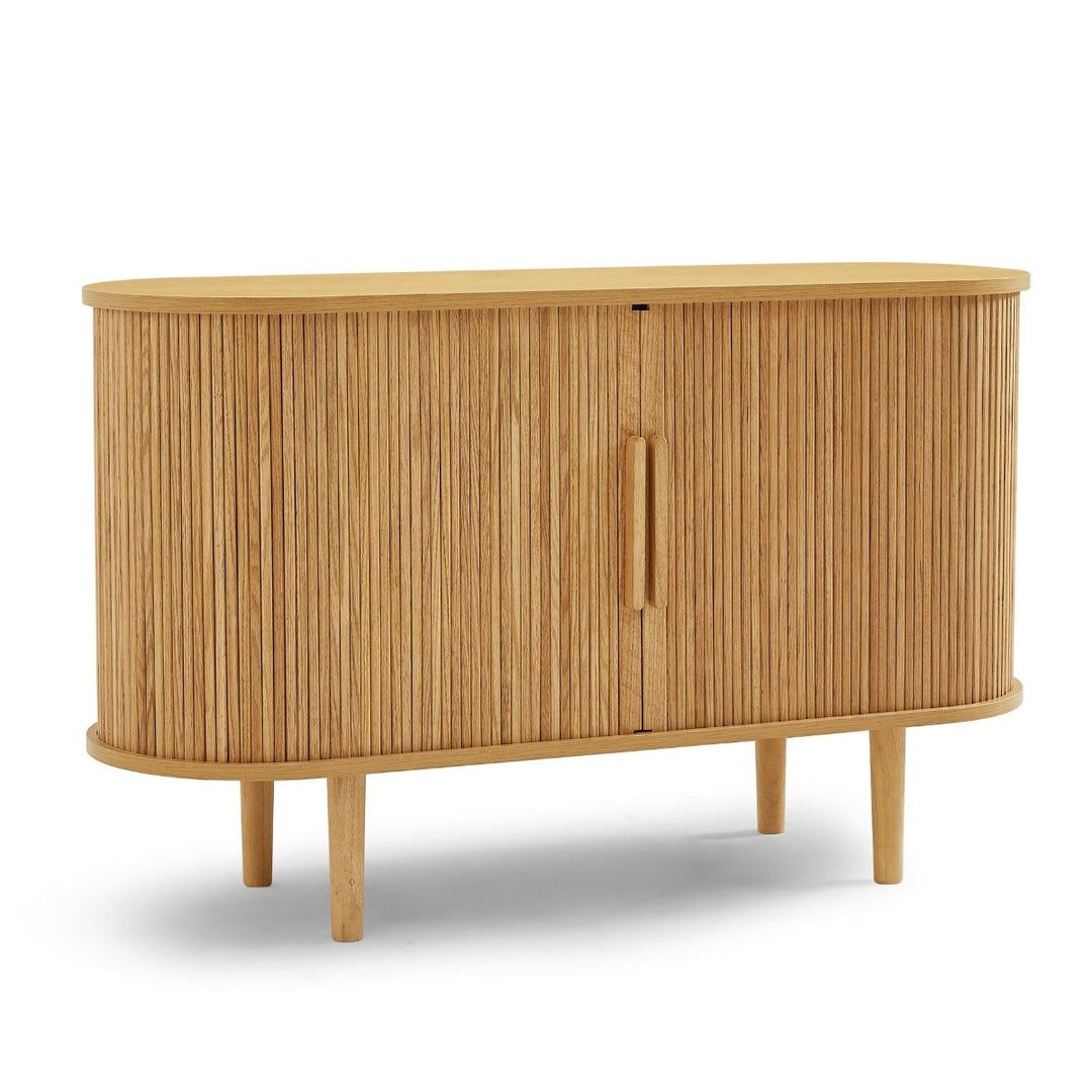 Tate Column Wooden Sideboard Table in Natural