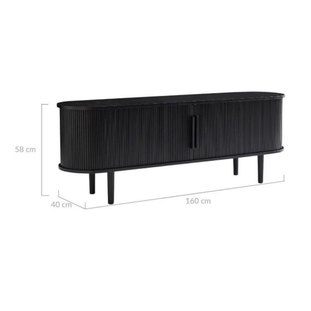 Tate Black Column TV Stand 160cm