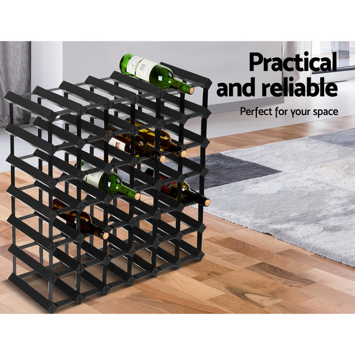 Artiss Wine Rack 42 Bottle Black