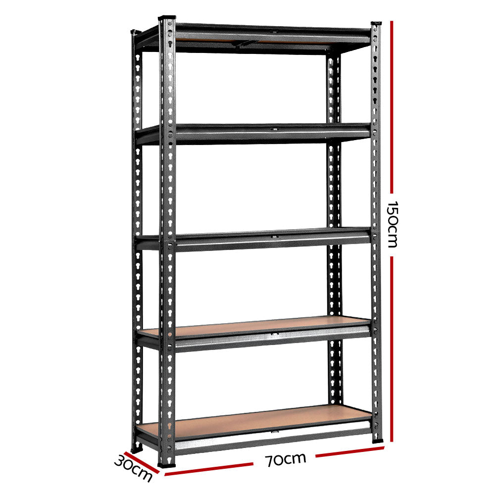 Giantz 4x1.5M Garage Shelving Warehouse Rack Pallet Racking Storage Charcoal