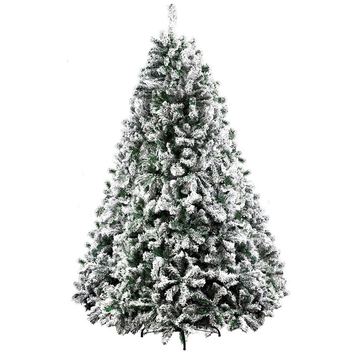 Jingle Jollys Christmas Tree 1.8M Xmas Trees Decorations Snowy 758 Tips