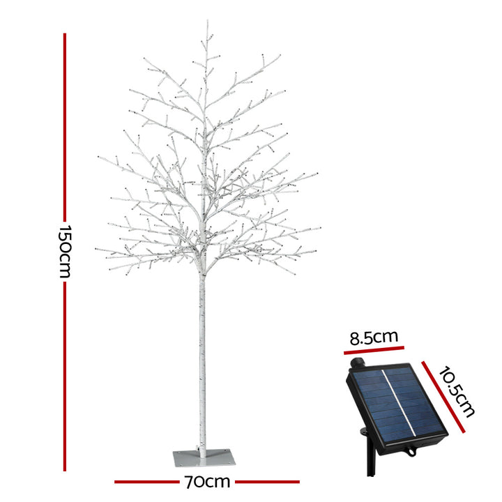 1.5M Christmas Tree 304 LED Solar Jingle Jollys